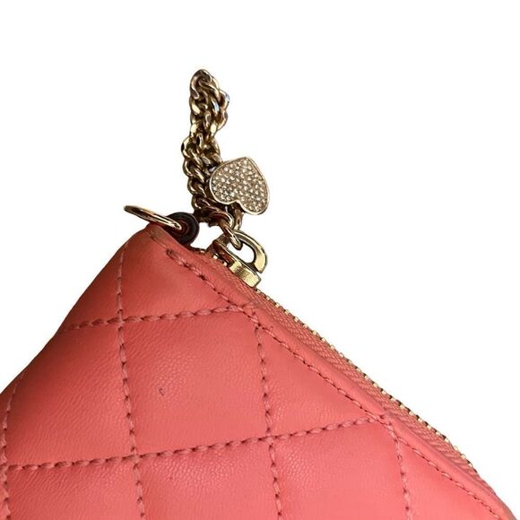 Michael Kors Pink Quilted Wallet with Heart Charm - Picture 2 of 5